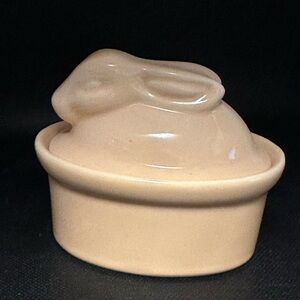 Light Yellow Rabbit Individual Tureen Butter Candy Nut Dish